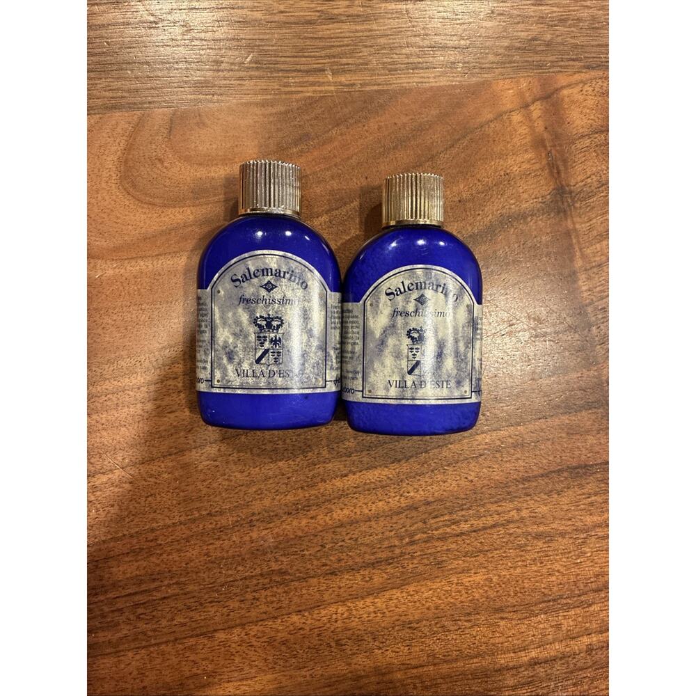 Vintage Italian Bath Salts Salemarino Made In Italy Lot of 2 70g Each